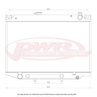PWR 42mm Radiator for Toyota Celica A60 Auto 81-85)