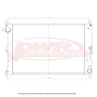 PWR 42mm Radiator for Ford Falcon FG 5.4L V8 & 4.0L Turbo 08-14)