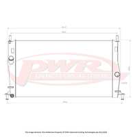 PWR 42mm Radiator for Ford Focus XR5 06-11)