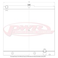 PWR 55mm Closemesh Radiator w/ Filler for Toyota Landcruiser 200 Series 4.5L Diesel Auto 2007+)