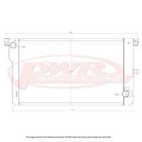 PWR 55mm Radiator for Ford Falcon EA-ED Windsor V8 88-94)