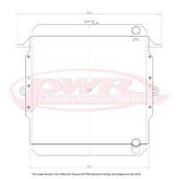 PWR 55mm Radiator for Toyota Landcruiser HJ 75 Series 84-99)