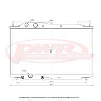 PWR 42mm Radiator for Honda Civic Type-R FD2 K20A 06-11)