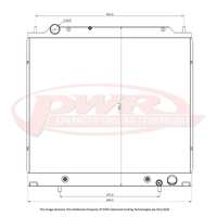 PWR 42mm Radiator for Mitsubishi Delica L400 Auto 94-05)
