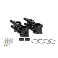 process west Dual Fuel Rail Billet Tumbler Delete Kit - Subaru 01-07 WRX/STI & 08-21 STI - Black