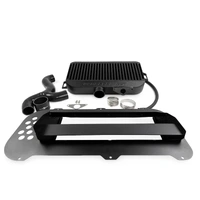 Top Mount Intercooler Kit (suits Subaru 04-07 Forester XT) (with 02 STI Bonnet Scoop) - Black