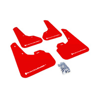 Rally Armor for Mazda3/Spd3 RED Mud flap White logo 2010-13 