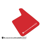 Rally Armor for Red Universal UR Plus Mud flap White logo 