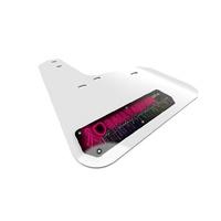 Rally Armor for Hyundai Veloster White Mud Flap BLK Emblem 2012-18 