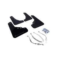 Rally Armor for Fiat 500 Mud flap Grey Logo 2012+