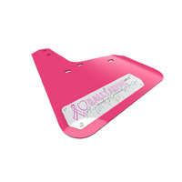 Rally Armor for Subaru XV Crosstrek Pink Mud Flap Silver Emblem 2013-17 