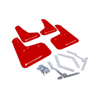 Rally Armor for Ford Focus/ST/RS Red Mud Flaps White Logo 2012-18 