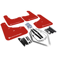 Rally Armor for Ford Fiesta ST Red Mud Flaps White Logo 2013-19 