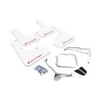 Rally Armor for Subaru WRX & STI Sedan White Mud Flap Red Logo 2015-19 
