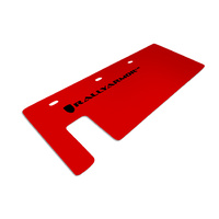 Rally Armor for Slingshot Red UR Swingarm Mud Guard BLK Logo 2015-16 