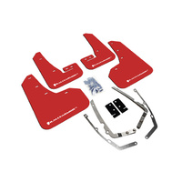 Rally Armor for MKVII VW Golf/GTI/TSI/AT/SW Red Mud Flaps White Logo 2015+