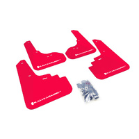 Rally Armor for Subaru Legacy Red UR Mud Flap White Logo 2005-09 