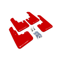 Rally Armor for Toyota RAV4 Red Mud Flaps White Logo 2016-18 