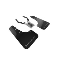 Rally Armor for Subaru Crosstrek Lift/AT BLK UR Mud Flap SLV Logo FRT PAIR 18+