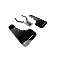 Rally Armor for Subaru Crosstrek Lift/AT BLK UR Mud Flap WHT Logo FRT PAIR 2018+