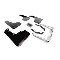 Rally Armor for Subaru XV Crosstrek Lift/AT BLK UR Mud Flap Orange Logo 18-19 