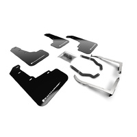 Rally Armor for Subaru XV Crosstrek Lift/AT BLK UR Mud Flap White Logo 18-19 