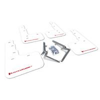 Rally Armor for Civic Type R White Mud Flap Red Logo 2017-2019 