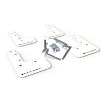 Rally Armor for Civic Sport Touring White Mud Flap BLK Logo 2017-2019 