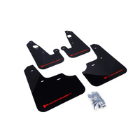 Rally Armor for Lancer UR Mud flap Red logo 07-17 