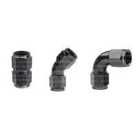 Raceworks Female To Female Swivel Straight 90 Degree RWF-133-08BK