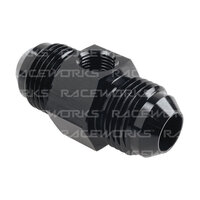 Raceworks Male To Male With 1/8In NPT Port AN-12 RWF-141-12BK