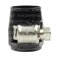 Raceworks Hex Finisher Black ID 12.8mm ID 23.8mm RWF-150-24MM