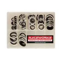 Raceworks Dowty Seal Kit 10 Of Each Size 8mm To 18mm  RWF-180-KIT