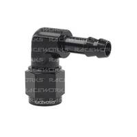 Raceworks Female To 3/8'' Barb 90 Deg 3/8" RWF-413-08-06BK