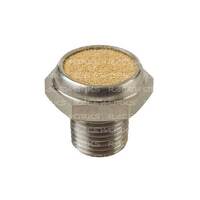Raceworks 1/8" NPT Stainless Steel Diff Breather With Bronze Element  RWF-464-02SS