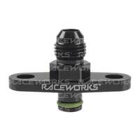 Raceworks Fuel Rail Adapter Suits Mitsubishi Evo 4-9  RWF-680-03BK