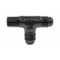 Raceworks Tee - 1/4'' NPT On Run  RWF-826-06BK