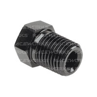 Raceworks NPT Reducer Female 1/8'' - Male 1/4'' 1/4" NPT to 3/8" NPT RWF-912-06-04BK