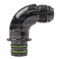Raceworks Push In Transmission Adaptor Fitting 8AN for Ford ZF 6HP26  RWF-922-ZF-08BK