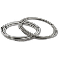 Raceworks 100 Series Stainless Braided Cutter E85 Hose 3 Metre RWH-100-04-3M