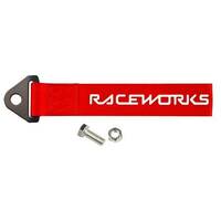 Raceworks Flexible Tow Strap Red 250mm  RWM-043
