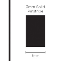 Pinstripe Solid Black 3mm x 10mt