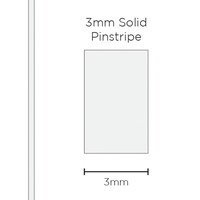 Pinstripe Solid White 3mm x 10mt