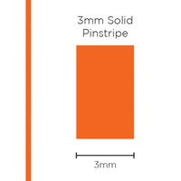 Pinstripe Solid Orange 3mm x 10mt