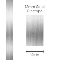 Pinstripe Solid Silver 12mm x 10mt