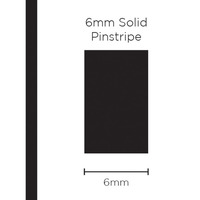 Pinstripe Solid Black 6mm x 10mt