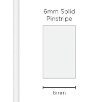 Pinstripe Solid White 6mm x 10mt