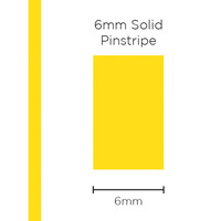 Pinstripe Solid Yellow 6mm x 10mt