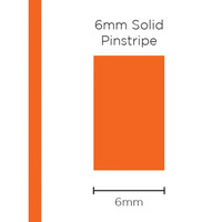 Pinstripe Solid Orange 6mm x 10mt