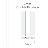 Pinstripe Double White 6mm x 10mt